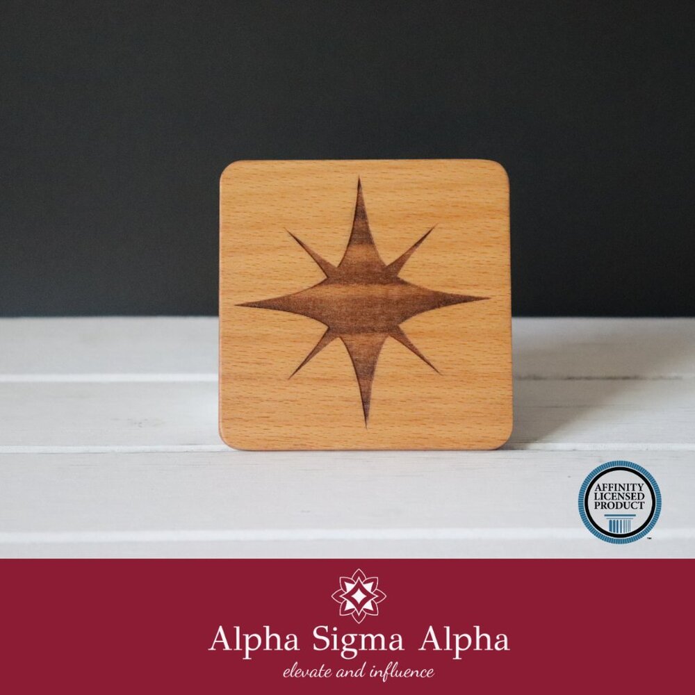 Alpha Sigma Alpha Star (Set of 4 Coasters)